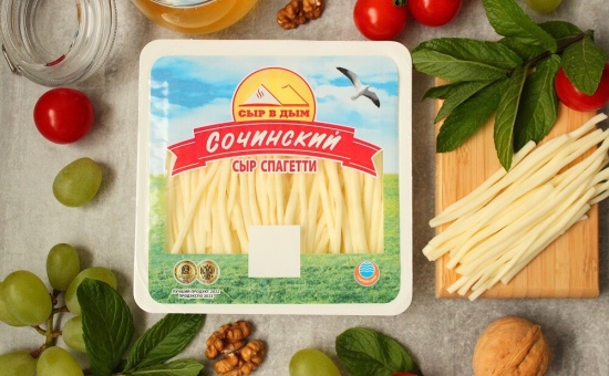 Сыр "Спагетти" СОЧИНСКИЙ 90г (лоток)
